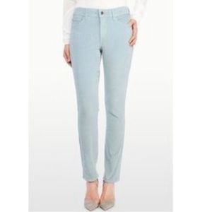 NEW NWT NYDJ JADE Leggings Corduroy Not Your Daughters Jeans Pants Blue Frost